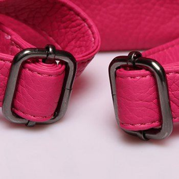 black leather drawstring backpack