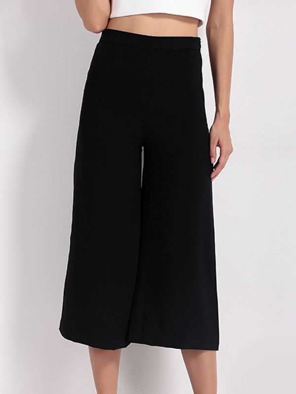 high waisted black capri pants