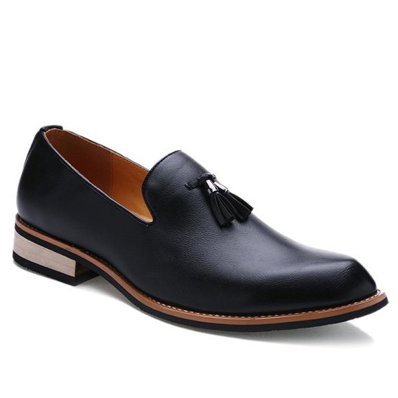 Rétro hauteur croissante et chaussures formelles Glands design Men  's - Noir 41