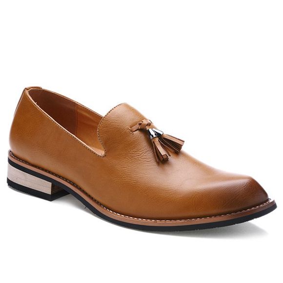Rétro hauteur croissante et chaussures formelles Glands design Men  's - Brun 40