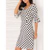Robe à pois à pois - Blanc M