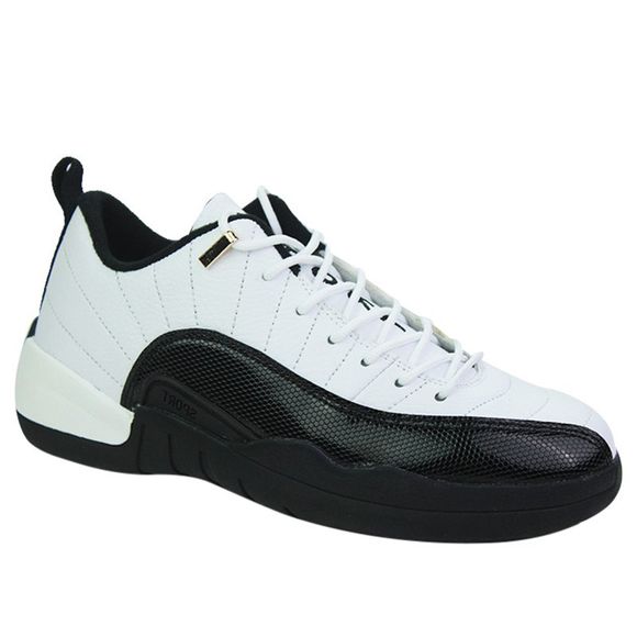 Chaussures de Sport Bloc de Couleur Piqûre - Blanc 43