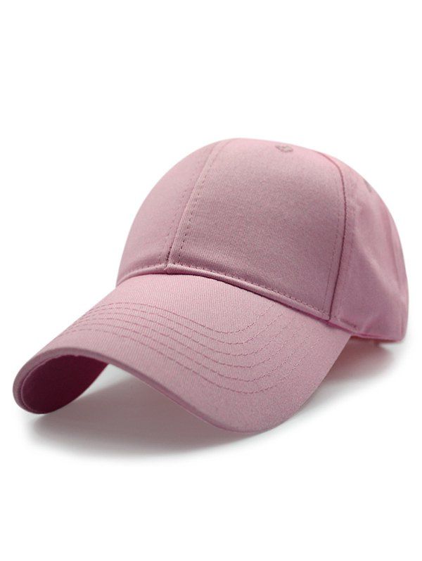 

Summer Outdoor Long Brim Adjustable Buckle Sunscreen Baseball Hat, Pink