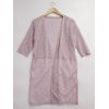 See-Through Lace Spliced ​​Broderie Cardigan - Rose ONE SIZE