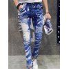 Fille Imprimer Neige Laver Minceur Jeans - Bleu 28