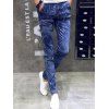 Animaux design Slim Fit Jeans - Bleu 28