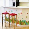 Haute Qualité Leaves Colorful amovible Wall Sticker Art - multicolore 