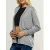 Casual Design Pocket lâche Cardigan Fitting - Gris M