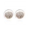 Pair of Transparent Beads Stud Earrings - WHITE 
