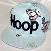 Summer Sunscreen Letters Shape Embroidery Cartoon Toy Bear Baseball Hat - Bleu clair 