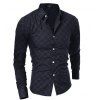 Button-Down Shirt Grille manches longues hommes  's - Noir L