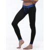 Pantalon Rayé Jointif en Blocs de Couleurs avec Pochette U Convexe - Noir XL