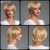 Siv Hair Perruque de Vrai Cheveux Naturel Courte Droite Frange Latérale - 27 Blonde d'Or 