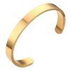 Haute poli Bracelet inoxydable - d'or 