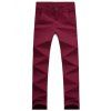 Casual style Straight Leg Zipper Fly Chino - Rouge vineux 29
