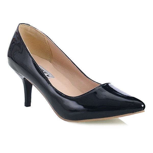 

Slip On Point Toe Pumps, Black