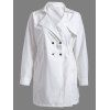 Bouton Style Unisexe Design Manteau cintré - Blanc ONE SIZE