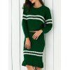 Contraste Couleur Ribbed Sweater + jupe sirène Twinset - Vert ONE SIZE