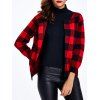 Plaid 3/4 manches courtes Cardigan - Rouge ONE SIZE