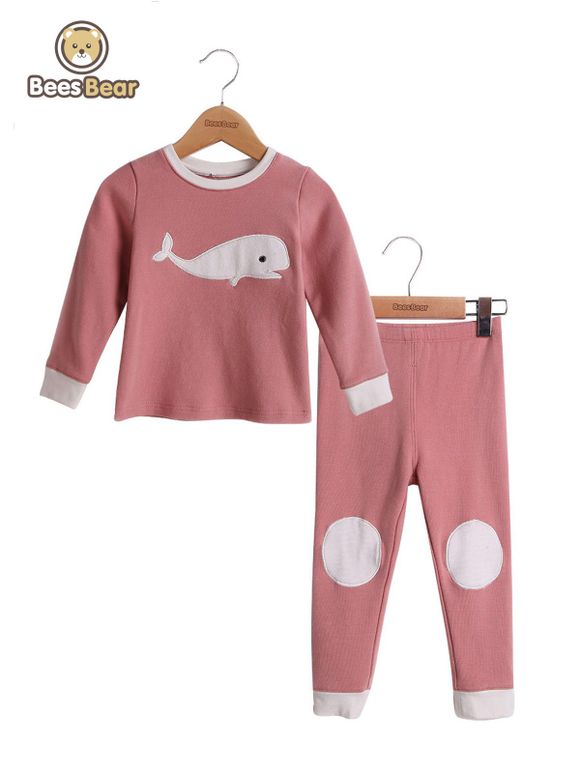 Sets Dolphin design Homewear Pyjamas Pyjamas Pyjamas - Rose CHILD-2