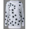 Star Print long Sweatshirt - Blanc S