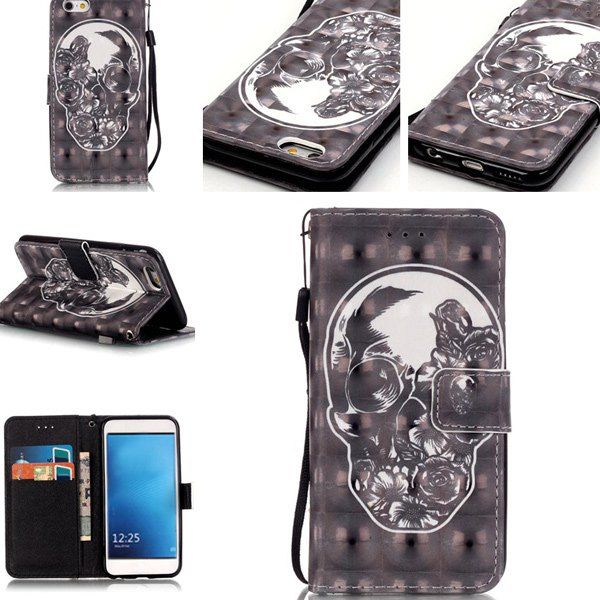 

Skull Pattern Phone Case For iPhone 7, Black