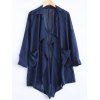 Manteau manches longues Protection contre le soleil en mousseline de soie - Bleu Violet S