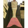 Comfortable Sleeping Bags Yarn Knitted Circle Design Mermaid Tail Blanket - COLORMIX 