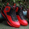 High Top Color Block Chaussures - Rouge 41