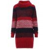 Robe en laine de gaine en laine en laine couleur - Rouge XL