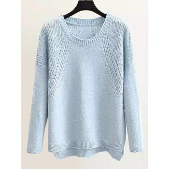 Oversized High Low Sweater Cheap Casual Style Online Free Shipping ...