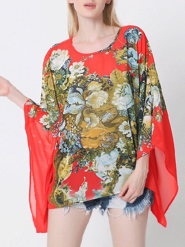 pola batwing blouse