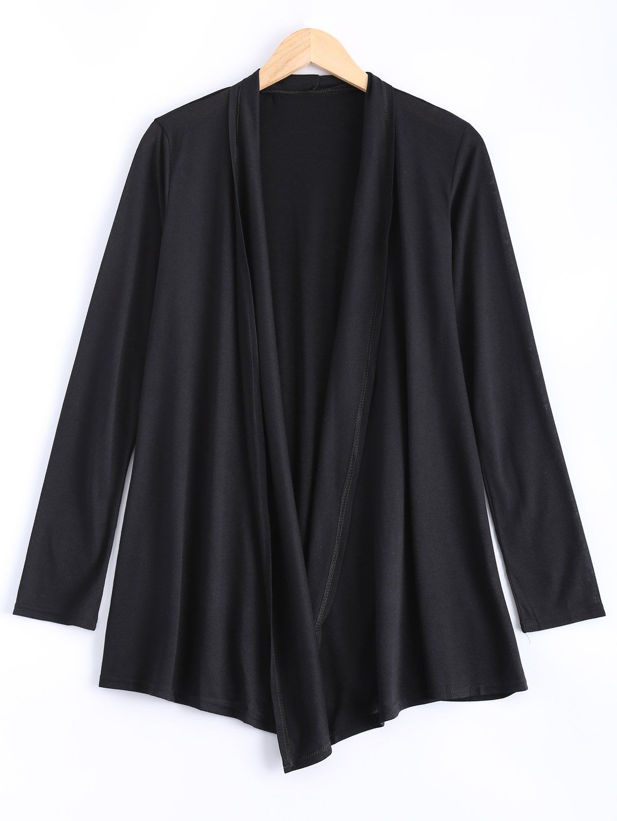

Long Sleeve Open Cardigan, Black