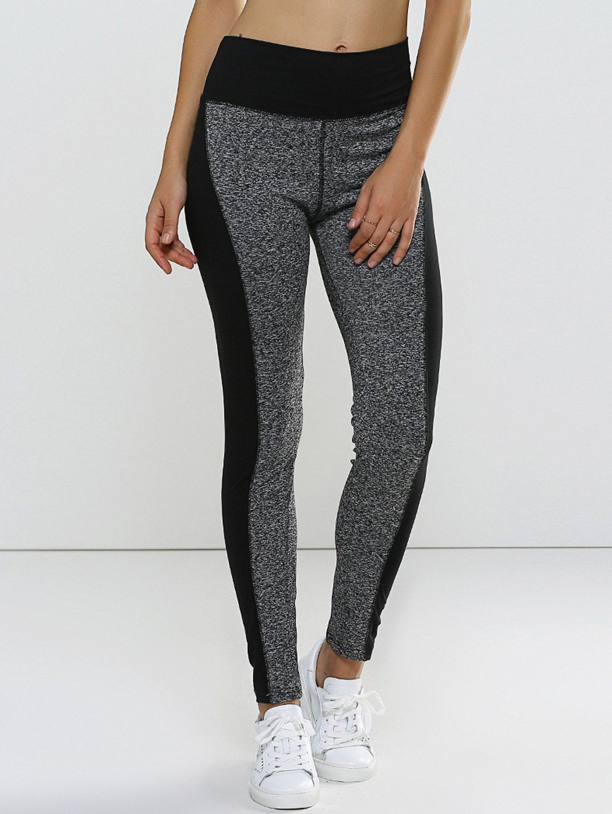 

Color Block High Waisted Sporty Leggings, Gray