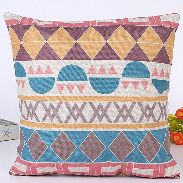 

Geometry Stripe Pattern Sofa Car Cushion Pillow Case, Colormix