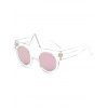 Lunettes de soleil à style de licorne à effet morroir - Rose 