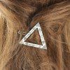 Gravé Flèche Triangle Adorn Hairpin - Argent 