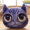Amovible Shape Cartoon Big Yeux Cathead 3D éponge Rembourrage Oreiller - Pourpre 