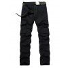 Plus Size Pocket design Zipper Fly Pantalon cargo - Noir 29