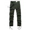 Plus Size Pocket design Drawstring Zipper Fly Pantalon cargo - Vert Armée 40
