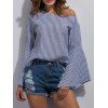 Bell a Sleeve Striped Blouse - Rayure XL