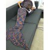 Confortable 100% Polyester tricoté Scrawl Multicolor style Mermaid Blanket - multicolore 
