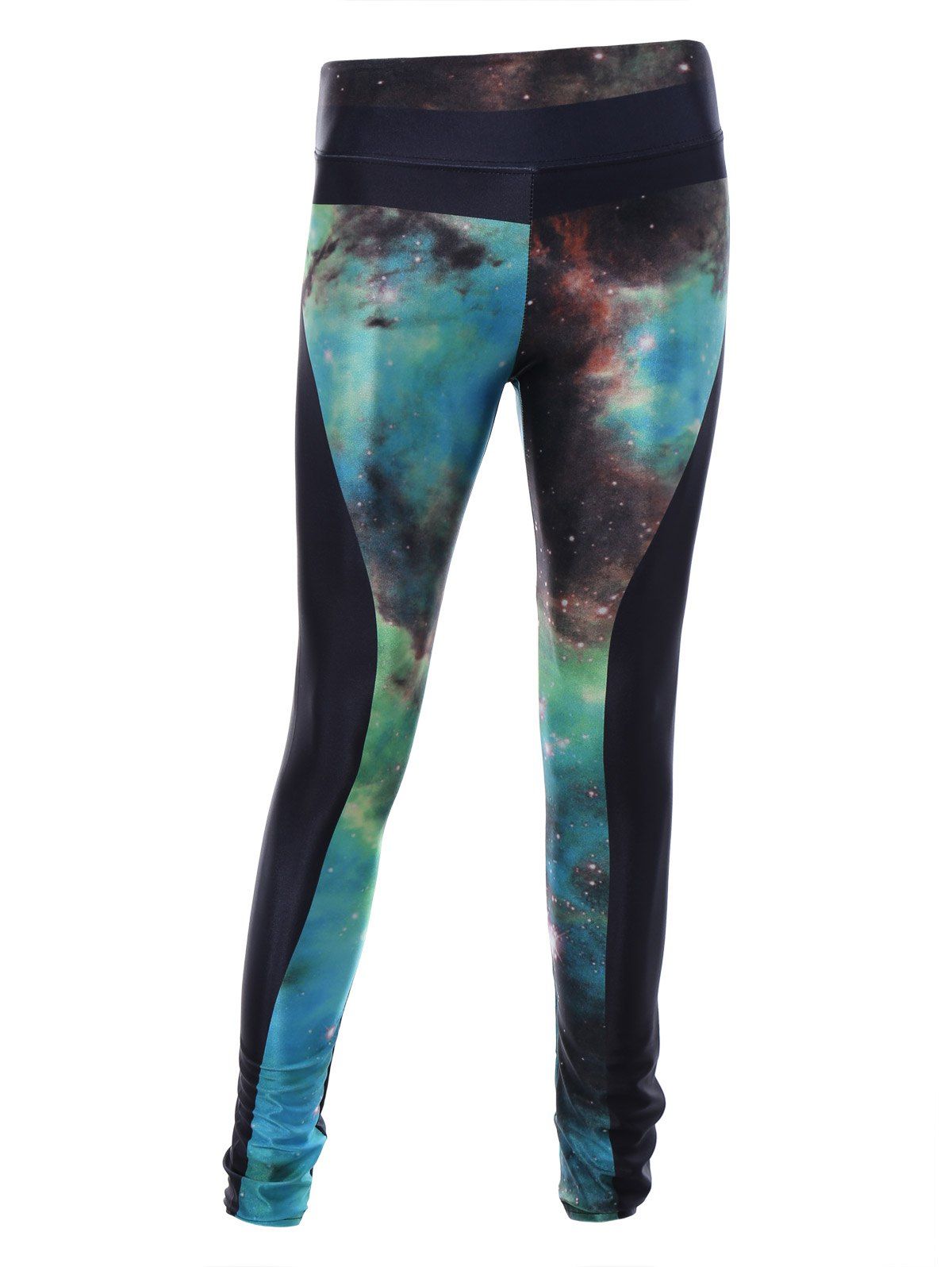 

Starry Sky Print 3D Skinny Sporty Leggings, Black