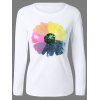 Colorful Flower pailletée T-shirt - Blanc S