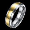Titanium Round Ring Steel - d'or 10