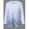 T-shirt imprimé léopard Ombre - Blanc XL