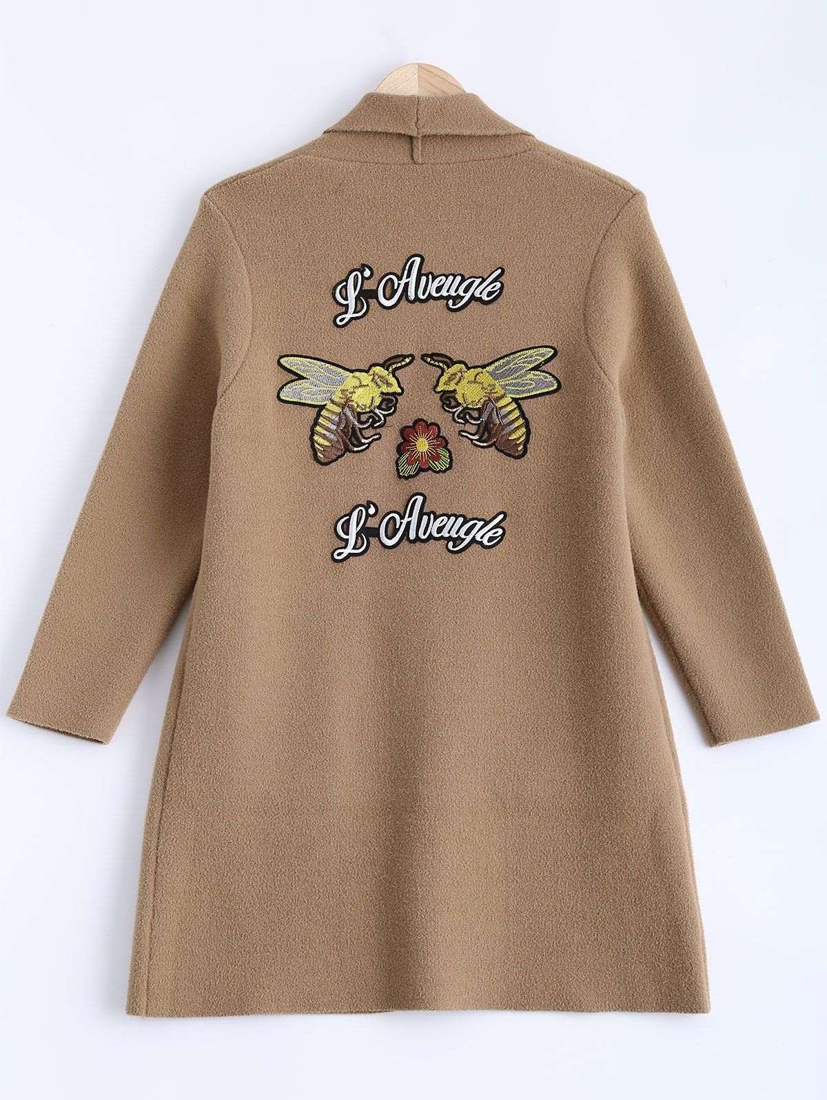 

Embroidered Loose Coat, Camel