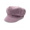 Casual Outdoor Keep Warm Corduroy Newsboy Hat - Violet clair 