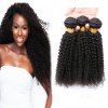 3 Pcs Jerry Curly 7A Vierges indiennes Tissages Cheveux - Noir 14INCH*14INCH*14INCH