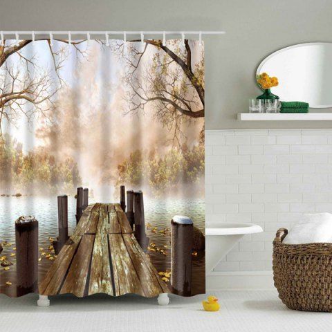 curtains with scenery on them